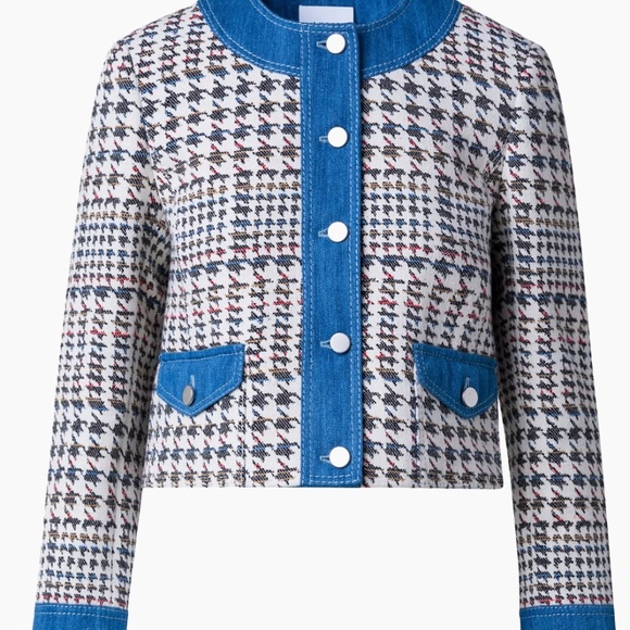 Akris Punto Houndstooth Jacquard Jacket New size 10 - Picture 4 of 10